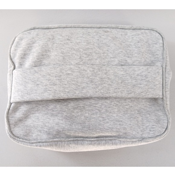 UGG Cosmetic Bag Unisex OS Heather Grey Jersey Knit Travel Pouch - Picture 3 of 3